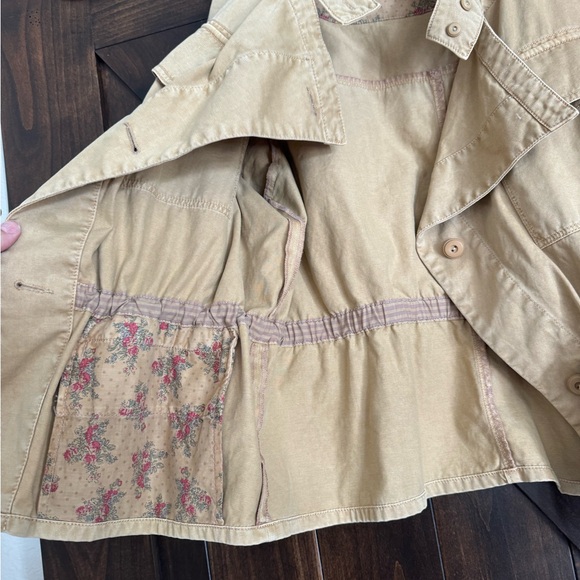 Anthropologie Hei Hei Khaki Utility Jacket XL - Picture 4 of 5